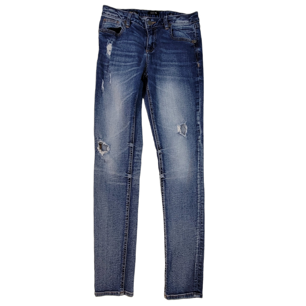 Miss Me Easy Skinny Denim Jeans‎ Size 26x31 Distressed Medium Wash